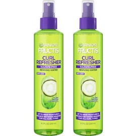 Garnier Garnier Fructis Curl Refresher Reviving Water Spray, Sulfate Free, 8.5 Fl Oz, 2 Count (Packaging May Vary)