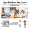 HSEAMALL Door Lever Handle Lock, Interior Door Handle with Lock