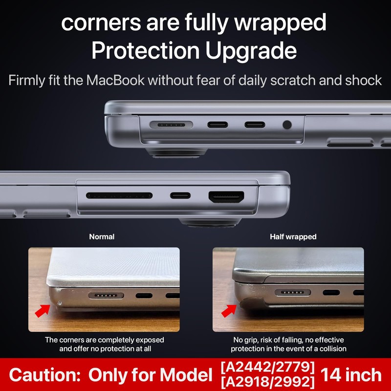 Soonjet Case Compatible with MacBook Pro 14 inch Case 2023-2021