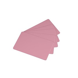 Pack of 100 Pink CR80 PVC Cards | 30 mil by easyIDea
