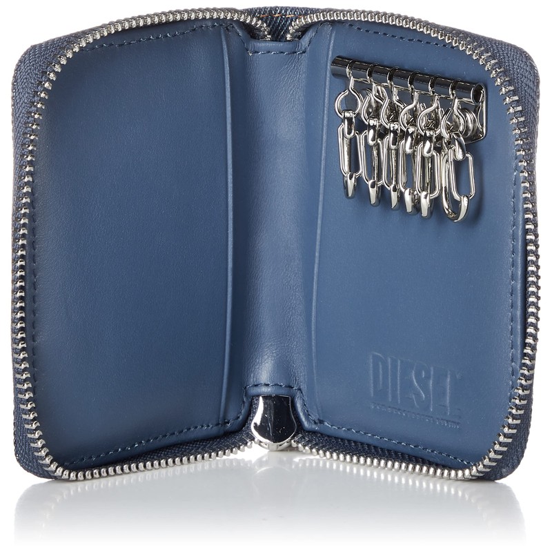 Diesel X09454P5185 Men's Denim Key Case, indigo blue