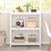 FOLUBAN Small Bookshelf, Modern 3 Tier Book Shelf, Wood and