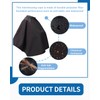 KGDUYC Black Makeup Cape, Waterproof Short Blouse for Beauty Salons,