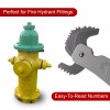 Fire Thread Tool - Hydrant Fitting Thread Gauge Tool for