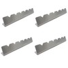 GYWHOOFT 4 Pcs Grill Skewers Rack Stainless Steel Skewers Rack