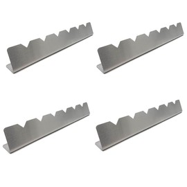 GYWHOOFT 4 Pcs Grill Skewers Rack Stainless Steel Skewers Rack BBQ Accessories BBQ Skewers Meat Skewers BBQ Accessories BBQ Accessories