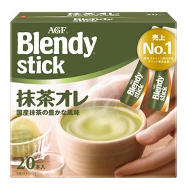AGF Blendy Stick Matcha Lait [Powdered Matcha], 20 Pieces (x1)