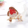 Elegant Robin Brooch with Sparkly Diamantes Mother's Day Valentine's Day