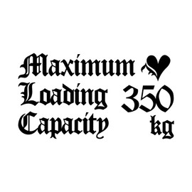 KAIMIRU STORE EVERY Mini Car Maximum Load Capacity Sticker Emblem Cut Letter Sticker 770.2 lbs (350 kg) (k-484 White, 770 lbs (350 kg)
