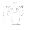 12.7 cm Large Christmas Reindeer Face Cookie Cutter - Stainless