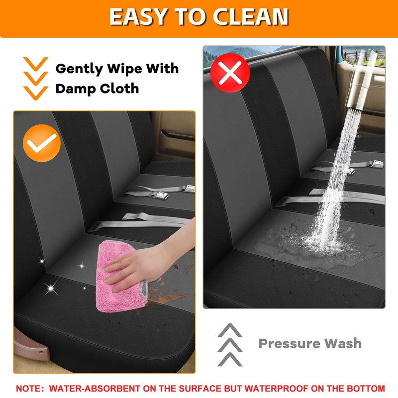 Kistrba Truck Seat Cover Compatible with 1973-1999 Chevy Full-Size Trucks,