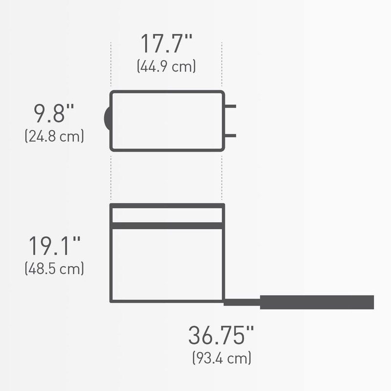 simplehuman 30 Liter / 8 Gallon Under Counter Kitchen Cabinet