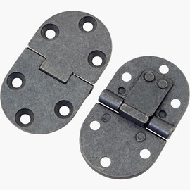 FMHXG 2PCS Flat Fold Table Hinge Set Folding Furniture Hardware Zinc Alloy 65x38x3mm Flip Top Hinge for Sewing Machine Workbenches Computer Desks Wardrobes