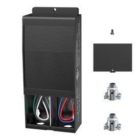 EMITEVER Dimmable LED Driver,60W 24V Triac Power Supply, AC to DC LED Transformer for LED Light,Compatible with Lutron and Leviton Dimmer,Waterproof IP67 and UL Listed,Class 2,Class P