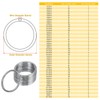 PATIKIL 8 Pcs O Ring 5x60mm O Buckle Welding Round