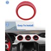 DSWSQ Fit for Mustang Red Interior Accessories - Center Console