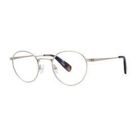 Scojo New York The Booth Reading Glasses, Handmade Scratch Resistant Readers for Women and Men, Brushed Silver +1.25