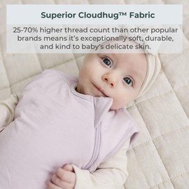 Everyday Bambu Baby Sleep Sack (6-18 months 1.0 TOG) - Ultra-Soft & Lightweight Wearable Blanket & Sleeping Bag, 2-Way Zipper, Unisex Design (French Lavender)