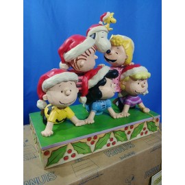Jim Shore Peanuts 'Stacked with Friendship' Holiday Pyramid 6008953