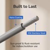 Bekecidi Retractable Clothesline, 14.04 Ft Clothes line Outdoors, Heavy Duty
