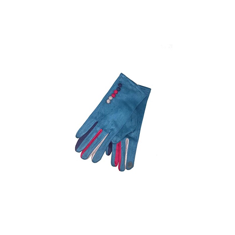 Vera Tucci 'Margot' Ladies' Gloves Suede Feel Touch Screen Multi