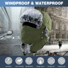 TOP-EX XL/XXL Waterproof Winter Trapper Hat with Faux Fur Earflaps