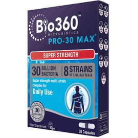 Natures Aid Bio360 Pro-30 MAX (30 Billion Bacteria), 30 Capsules (Pack of 5), 148.0 g