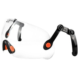 GREEN DEVIL Replacment Built-in Clear Visor/Safety Glasses for Safety Helmet