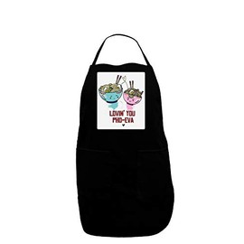 TOOLOUD Lovin you Pho Eva Panel Dark Adult Apron Black One-Size