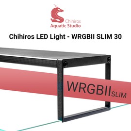 Chihiros WRGBII Slim Edition 30 - Full Spectrum Aquarium LED Light for Fish Tanks - High Intensity for Coral Reef & Aquatic Plant Display, Bluetooth App Control, Sunrise & Sunset Custom Modes - 30cm