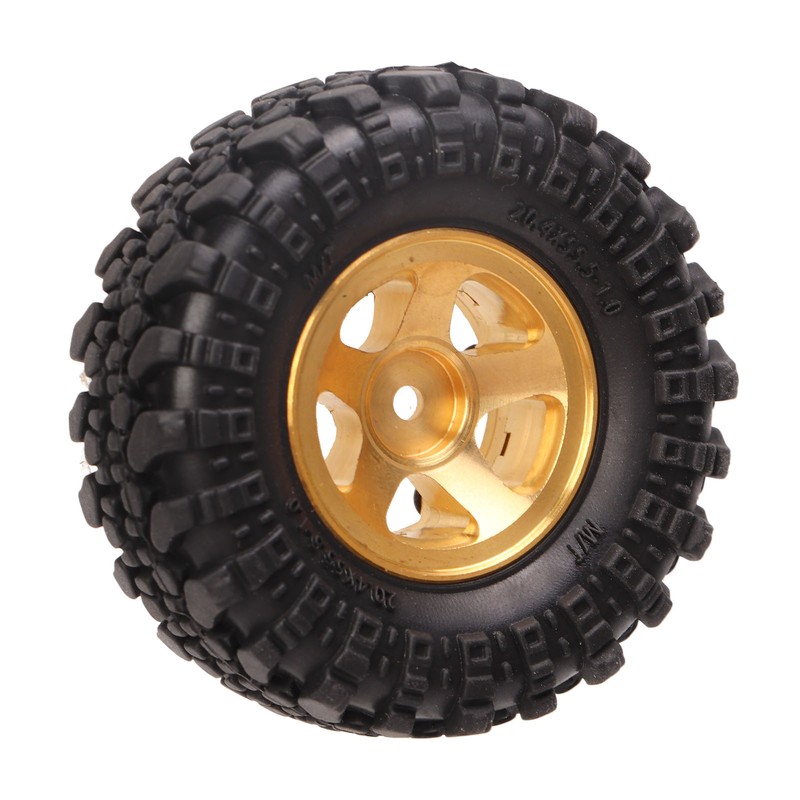 1 Inch RC Tires Brass Wheel Hub Rubber RC Car