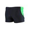 Aquarti Boys' Swimming Trunks with Side Inserts, Black/Graphite/Green