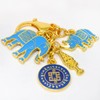 Isui Elephant Rhinoceros Keychain Charm Animal Key Chain Feng Shui