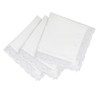 Gsyziux 3/6 PCS Cotton Handkerchiefs for Women Girls, Lace Ladies