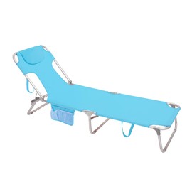 SUNNYFEEL Beach Lounge Chair, Backpack Reclining Beach Chairs Lay Flat, Face Down Tanning Chair, Folding Camping Chairs Portable Camp Cot with Backpack Straps for Outdoor/Picnic/Lawn