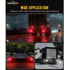 Partsam Wireless LED Trailer Light Kit, Square Portable Magnetic Stop