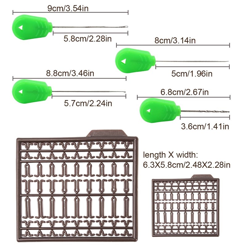 EIHI 4 Pieces Bait Needle Fishing Bait Needle Drill Tool
