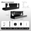 Under Desk Cable Management Tray No Drill, 17" Cable Organizer