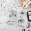 LZBRDY 2025 Sunflower Flowers Wish Words Stamps and Dies Set