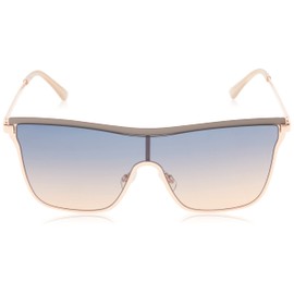 Jessica Simpson Women's J6100 Chic Square Metal Shield Sunglasses with UV400 Protection - Glamorous Sunglasses for Women, 132mm