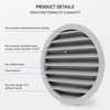 calimaero® WSGG Ventilation Grille 200 mm, Ventilation Grille with Fly