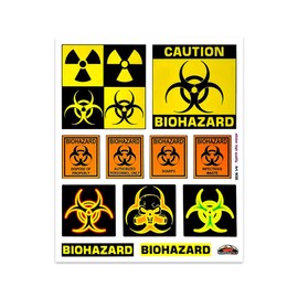 4R Quattroerre.it 9021 Sticker Biohazard Danger 20 x 24 cm