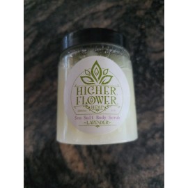 Unbranded Lavender Body Scrub Salt  with infused oil 6 oz