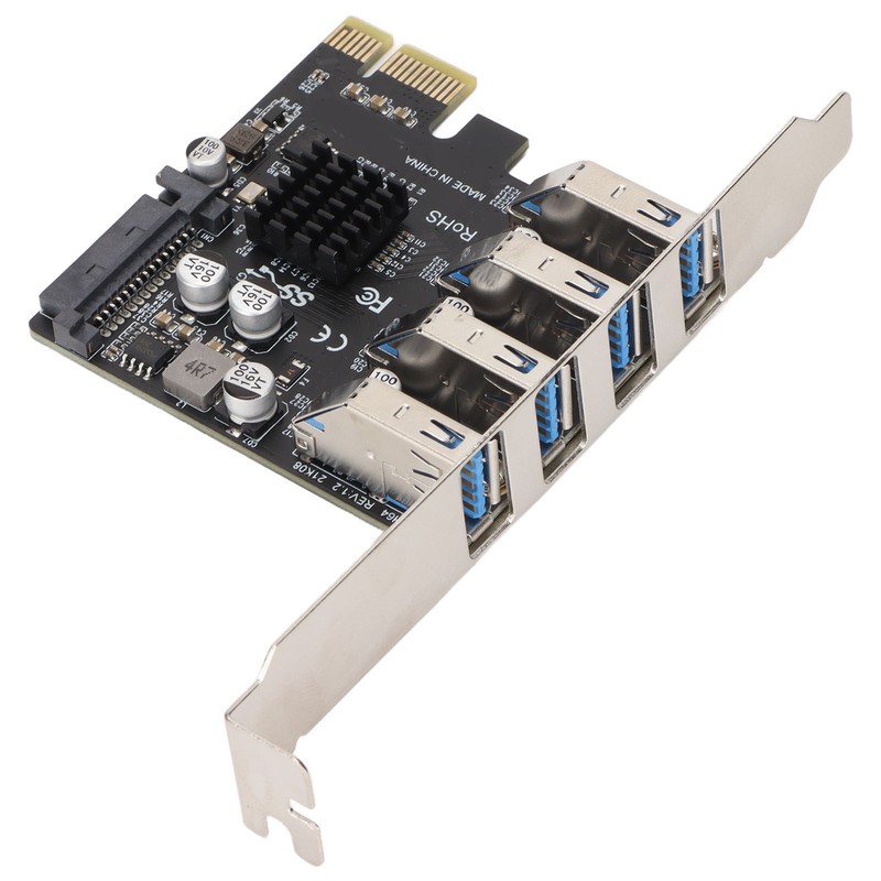 USB 3.0 PCIE Expansion Card PH64 2U/4U VL805 Chip 5Gbps