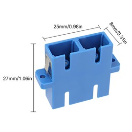 XMSJSIY SC-SC Fibre Optic Coupler Adapter SC/UPC Female to Female Duplex Network Internet Converter Connector – 10 Pieces (Duplex)
