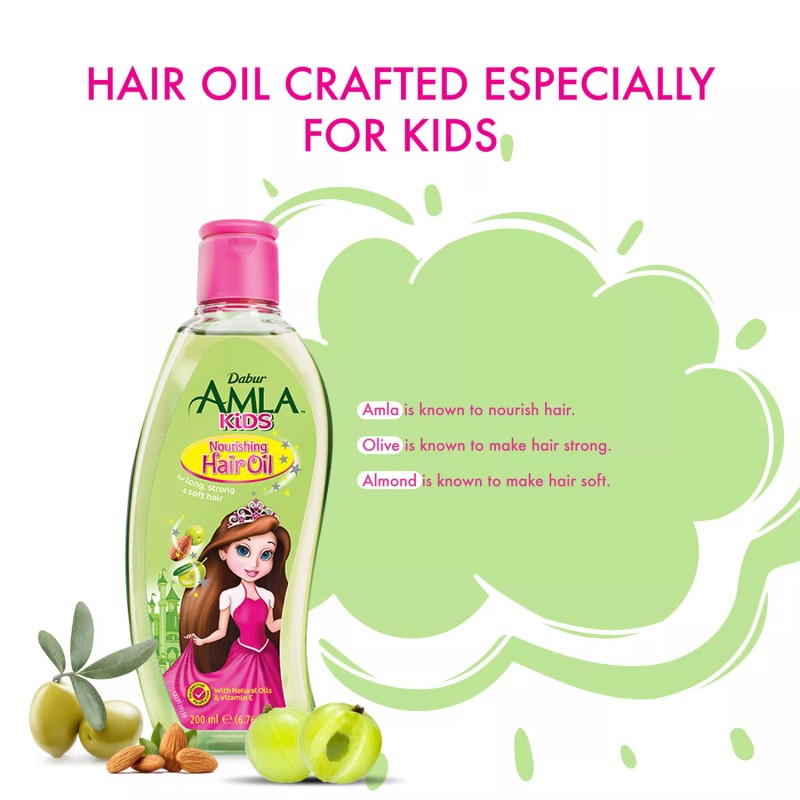 Dabur Amla Kids Hair Nourishment Oil 200ml