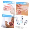 Healeved 5sets Fingers Fixing Cover Portable Finger Correctors Metal Sponge