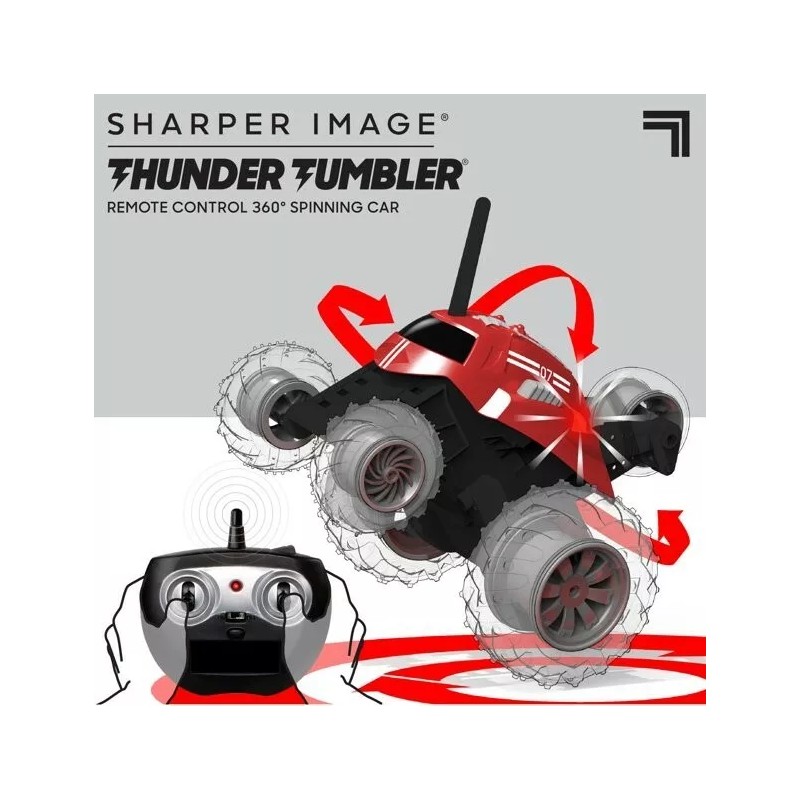 SHARPER IMAGE Thunder Tumbler Spinning Mini Truck RC Car with