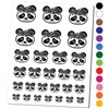 Panda Wearing a Flower Crown Temporary Tattoo Water Resistant Fake