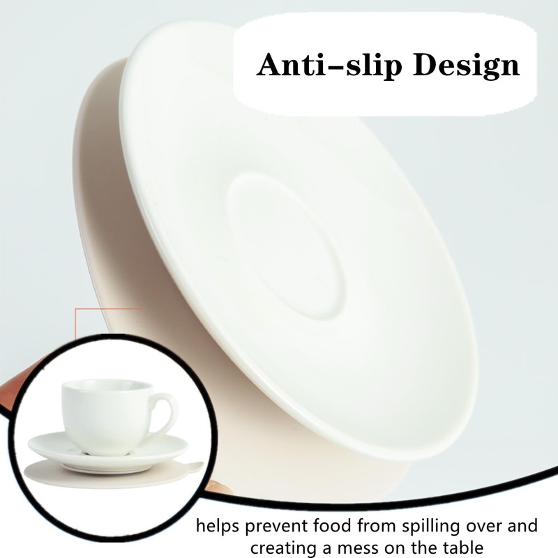 3 PCS Table Suction Cup Pad Professional Tableware Sucker Silicone